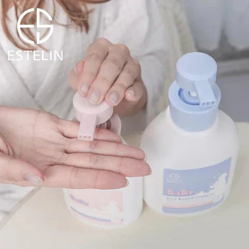 My Store 2-in-1 Baby Wash and Shampoo bottle, gentle formula for delicate skin and hair, with soft toddler design.