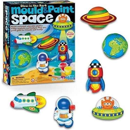 Dark Mould & Paint Space Kit by My Store with glow-in-the-dark mold and paints, featuring space-themed tools and accessories.