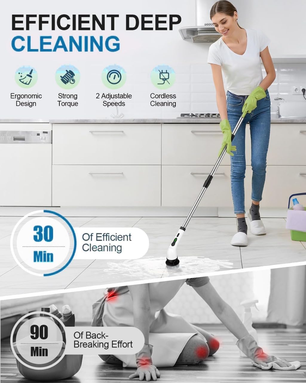 9-In-1 Multi-Function Electric Cleaning Brush