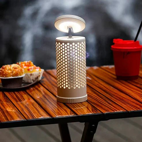 My Store telescopic camping light with adjustable beam, USB rechargeable lantern, portable handheld outdoor camping and table lamp.
