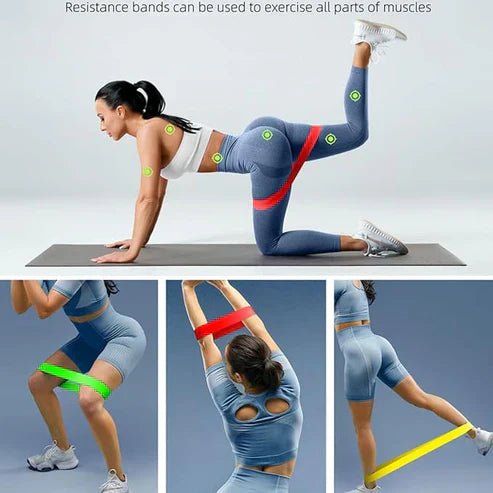 Black exercise resistance belt from My Store with adjustable straps and handles for strength training and workouts.