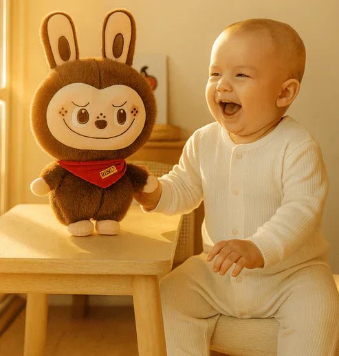 Cute Labubu Bunny plush toy from My Store, featuring soft fabric and adorable bunny design for cuddling and display.